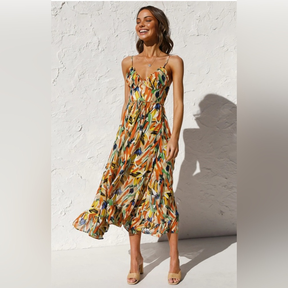 Mid calf flow dress, brand new with tags, size small